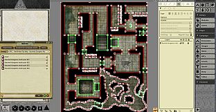 Fantasy Grounds - Pathfinder RPG - Pathfinder Flip-Mat: Haunted Dungeon Multi-Pack