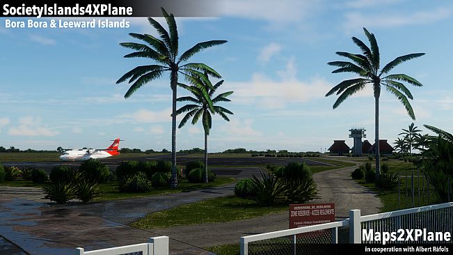 X-Plane 12 Add-on: Aerosoft - Society Islands XP - Bora Bora & Leeward Islands
