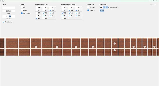 Gaps: Guitar Ear Training