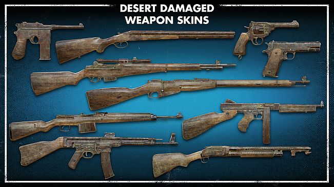 Zombie Army 4: Desert Damaged Weapon Skins