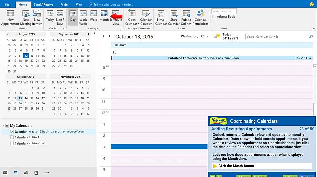 Professor Teaches Outlook 2016