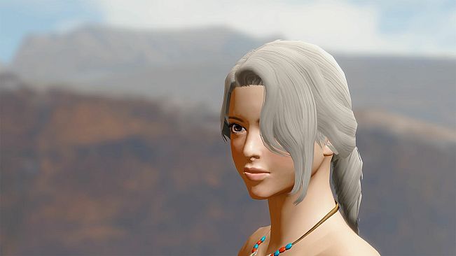 Monster Hunter Rise - "Princely Tail" hairstyle