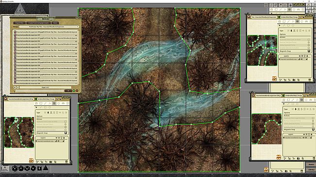 Fantasy Grounds - Pathfinder RPG - Flip-Tiles - Haunted Woodlands Expansion