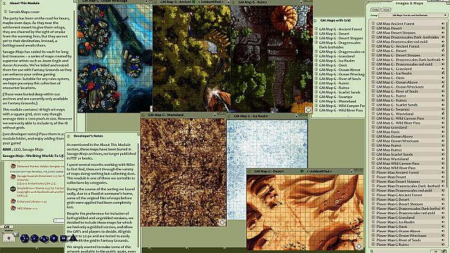 Fantasy Grounds - Map Pack Terrain and Battlemats (Map Pack)