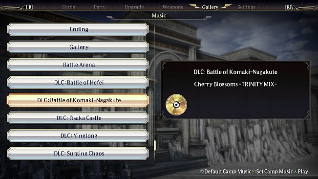 WARRIORS OROCHI 4 - BGM Pack 2