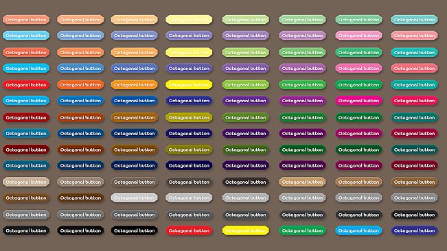 TIGER GAME ASSETS OCTAGONAL BUTTON 112