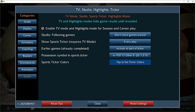 Pro Strategy Football 2025