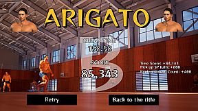 A game that saves the muscles caught in the ceiling of the gymnasium