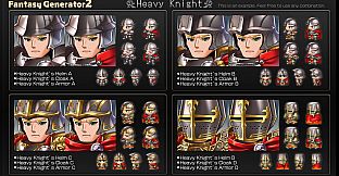 RPG Maker MZ - Fantasy Generator 2 Knight Armor Part Set