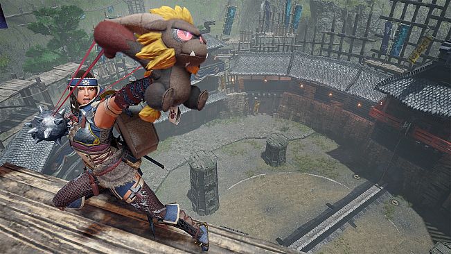 Monster Hunter Rise - "Stuffed Rajang" Hunter layered weapon (Bow)