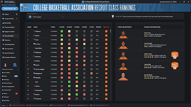 Draft Day Sports: College Basketball 2024