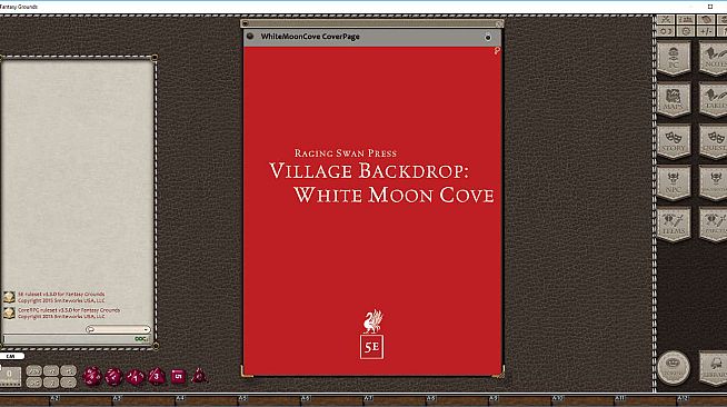 Fantasy Grounds - Village Backdrop: White Moon Cove (5E)