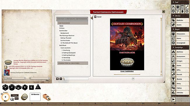 Fantasy Grounds - Earthshaker Fantasy Adventure