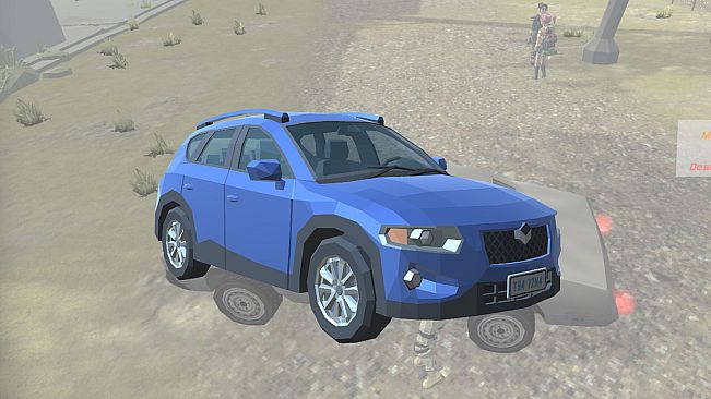 LivingBattle Blue Mid Size Car