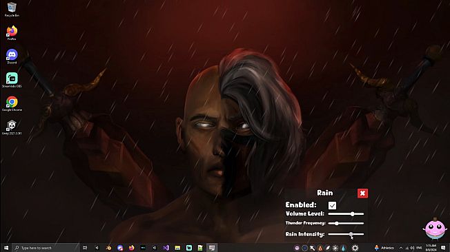Cozy Desktop: Relaxing Weather and Atmosphere
