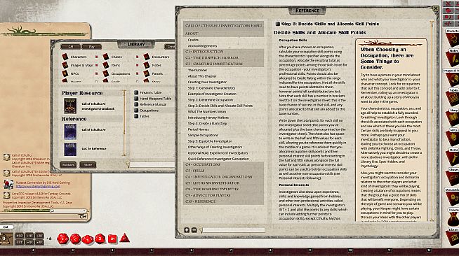 Fantasy Grounds - Investigator Handbook (CoC7E)