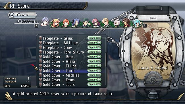 The Legend of Heroes: Trails of Cold Steel II - All Arcus Covers