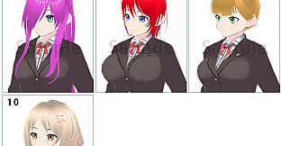RPG Maker 3D Character Converter - Gee-kun-soft character 01 school uniform