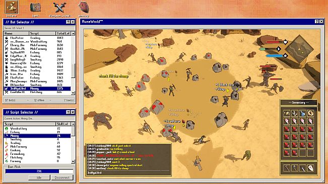 MMO Botfarm Simulator