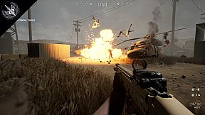 The AC130 slays the zombies.