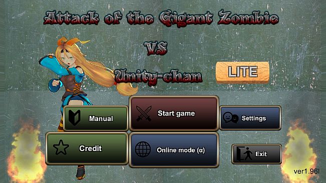 Attack of the Gigant Zombie vs Unity chan - LITE