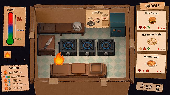 Flame, Cats & Kitchen