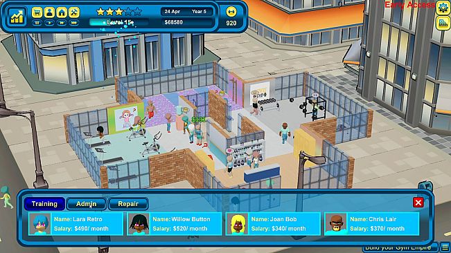 Gym Empire - Gym Tycoon Sim Management