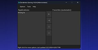 Borderless Gaming - Dark Mode