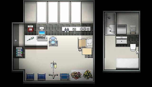 RPG Maker MZ - KR Modern Hospital Tileset