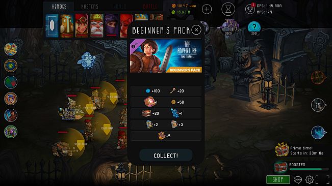 Tap Adventure: Time Travel - Beginner's Pack