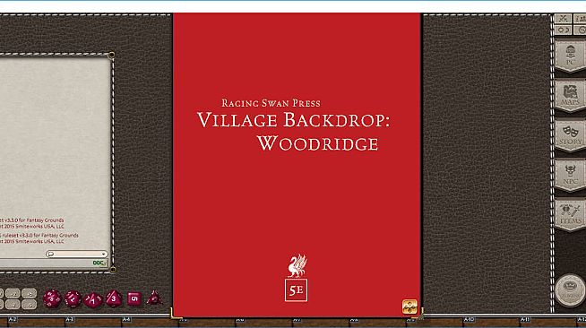 Fantasy Grounds - Village Backdrop : Woodridge (5E)