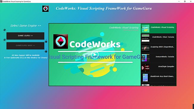CodeWorks: Visual Scripting Framework for GameGuru
