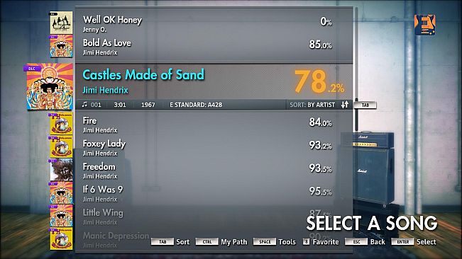 Rocksmith 2014 – Jimi Hendrix - “Castles Made Of Sand”