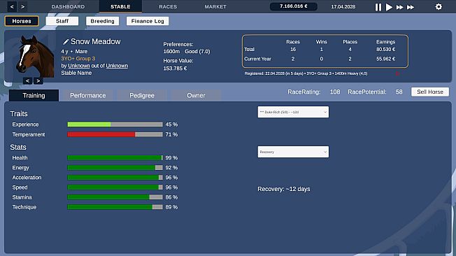 Golden Stables - Horse Racing