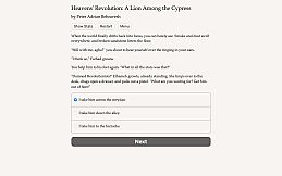 Heavens' Revolution: A Lion Among the Cypress