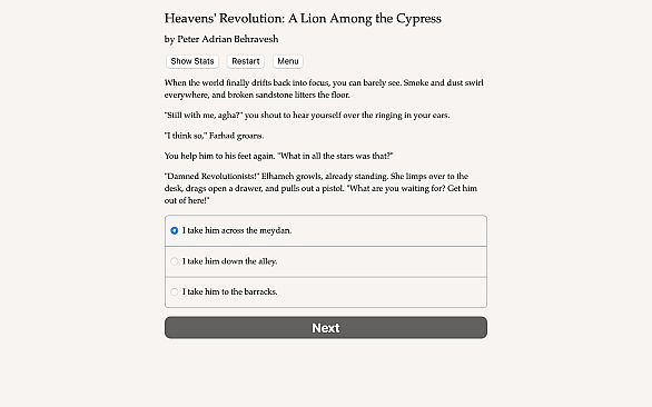 Heavens' Revolution: A Lion Among the Cypress