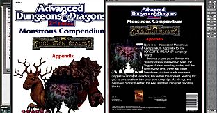 Fantasy Grounds - MC11 Monstrous Compendium Forgotten Realms Appendix (2E)