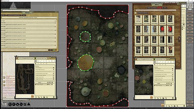 Fantasy Grounds - Pathfinder RPG - GameMastery Map Pack: Caverns