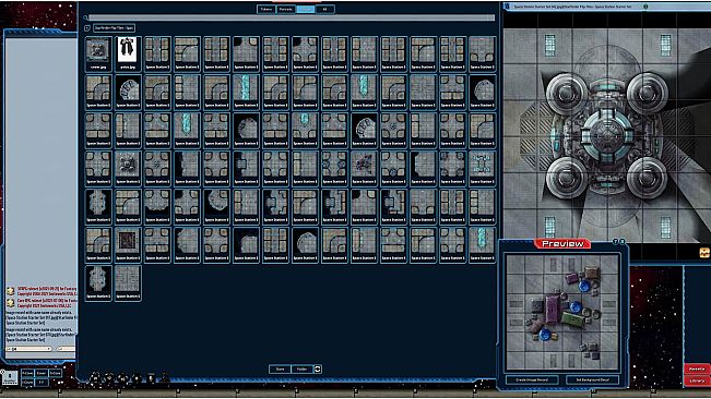Fantasy Grounds - Starfinder Flip-Tiles - Space Station Starter Set