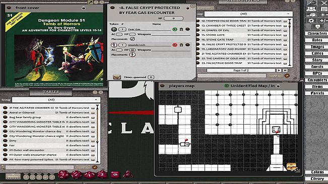 Fantasy Grounds - D&D Classics: S1 Tomb of Horrors (1E)