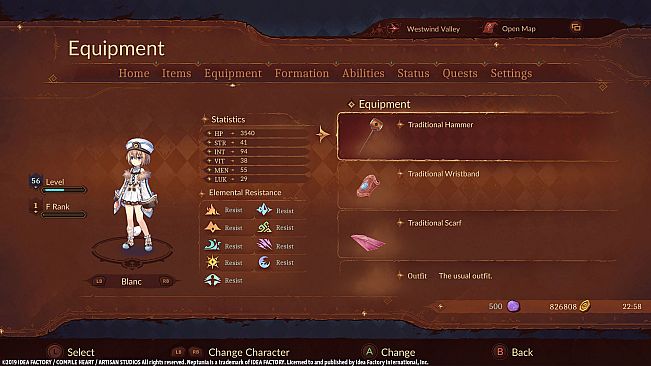 Super Neptunia RPG [Traditional Series] Equipment Set