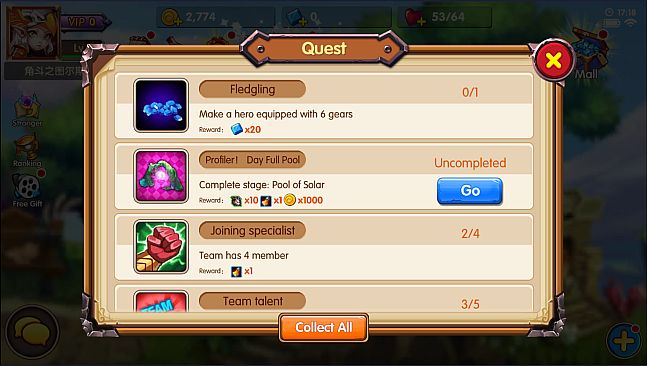 Legend of Heroes : Eternal Arena