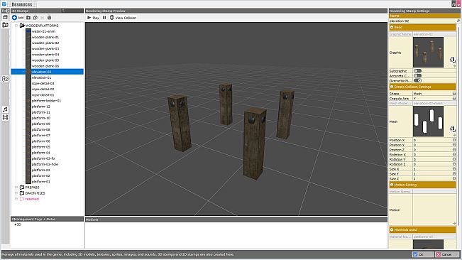RPG Developer Bakin Wooden Platform Pack