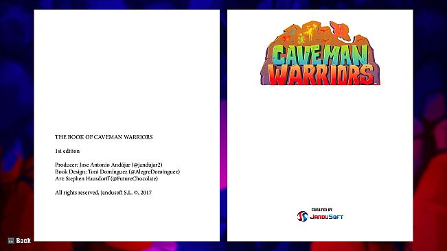 Caveman Warriors - Artbook
