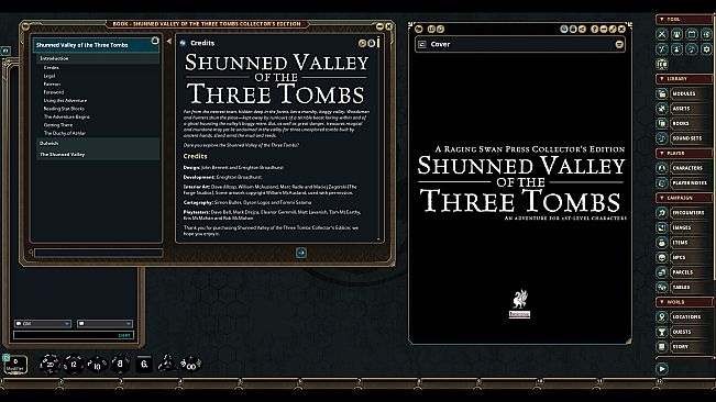 Fantasy Grounds - Shunned Valley of the Three Tombs Collector's Edition