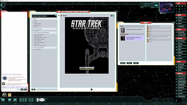 Fantasy Grounds - Star Trek Adventures: Enterprise Player Characters