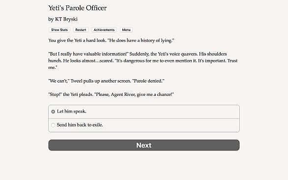 Yeti's Parole Officer