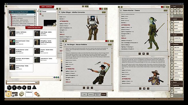 Fantasy Grounds - Rifts for Savage Worlds Adventure Edition: Archetype Set 4