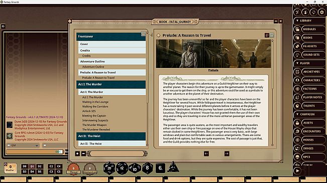 Fantasy Grounds - Dune: Fatal Journey