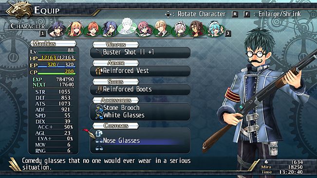 The Legend of Heroes: Trails of Cold Steel II - All Glasses